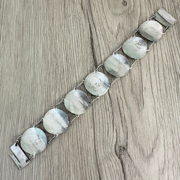 Vintage 900 Silver Industria Peruana Bracelet - Picture 7 of 11